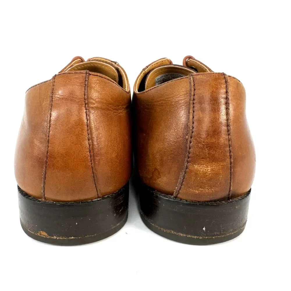 Vionic Mens Dress Shoes Size 10 Harrison Brown Leather Wingtip Oxford Business